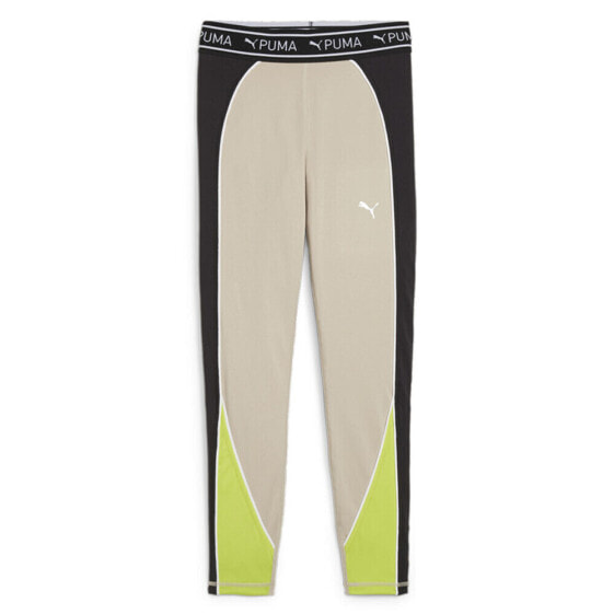 Puma Fit Train Strong 78 Athletic Leggings Womens Beige Athletic Casual 52502790