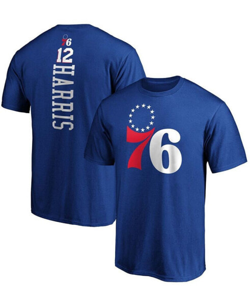 Men's Tobias Harris Royal Philadelphia 76ers Team Playmaker Name and Number T-shirt