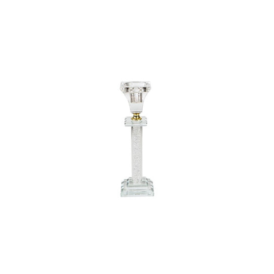 Candleholder Romimex Transparent Glass 5 x 20 x 5 cm