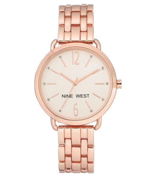 Women's Quartz Rose Gold-Tone Alloy Link Bracelet watch, 36mm