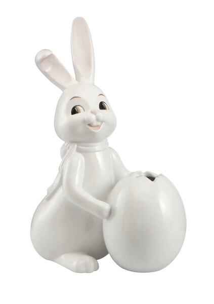 Figur Hase mit Vase Snow White - Spring