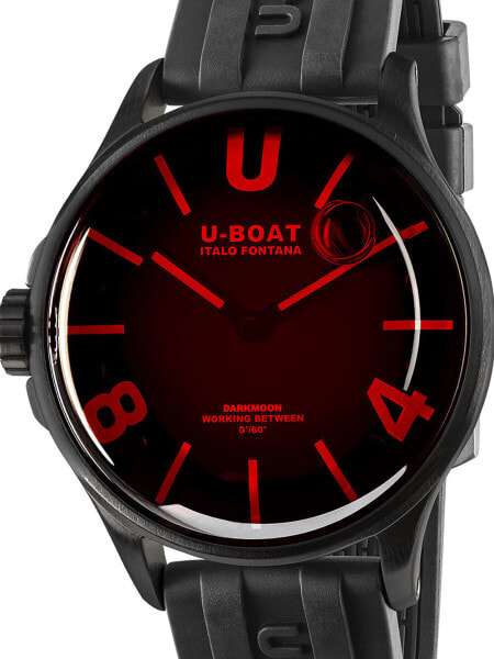 Часы U Boat Darkmoon Red Glass PVD