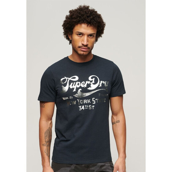 SUPERDRY Metallic Workwear Graphic short sleeve T-shirt