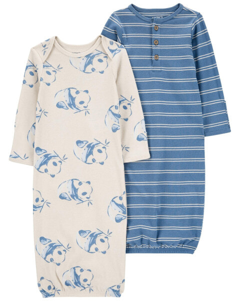 Baby 2-Pack Sleeper Gowns NB