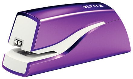 Степлер Esselte-Leitz NeXXt WOW фиолетовый белый батарейный 10 листов 50 мм 154 мм 66 мм
