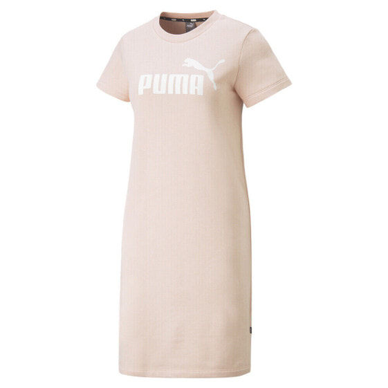 Puma Ess Logo Dress Tr Womens Pink Casual 67372196
