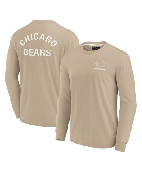 Men's and Women's Khaki Chicago Bears Elements Super Soft Long Sleeve T-Shirt