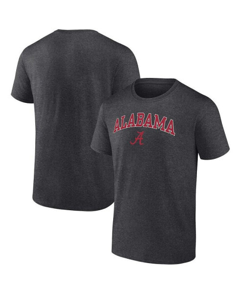 Men's Heather Charcoal Alabama Crimson Tide Campus T-shirt