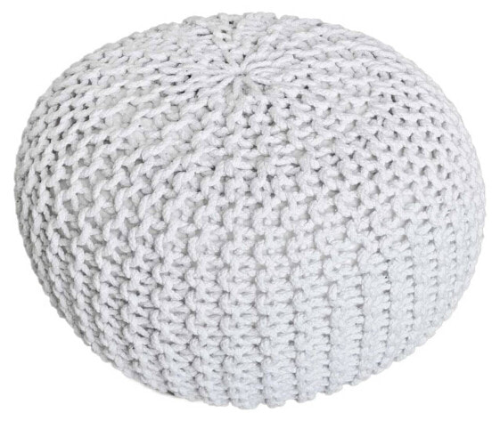 Pouf Ø 55 cm Strickhocker Sitzpouf