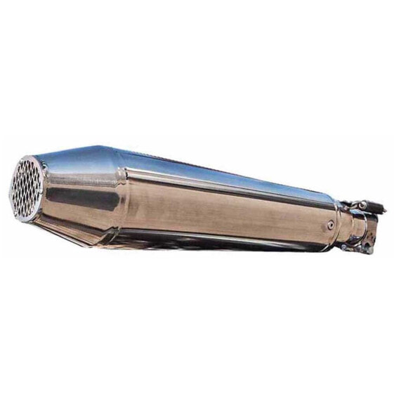 GPR EXHAUST SYSTEMS Ultracone Inox Cafè Racer Silencer Without Link Pipe Transalp XL 00-06 650 V homologated muffler