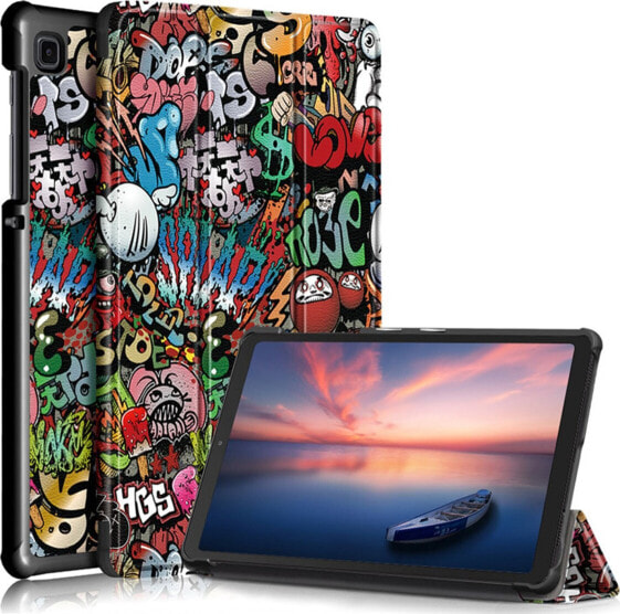 Etui na tablet Strado Graficzne Smart Case do Samsung Galaxy Tab A7 Lite