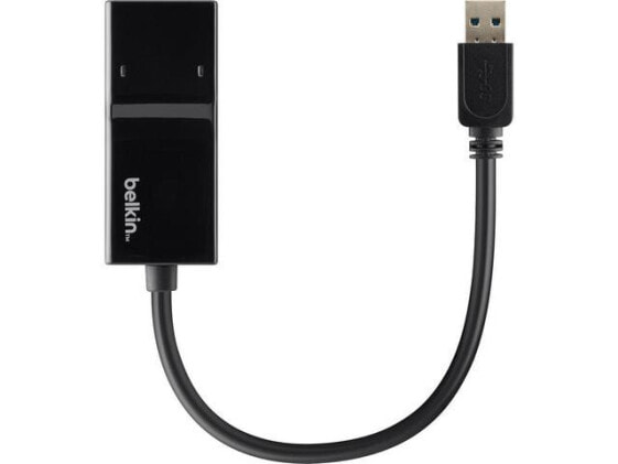 Belkin USB 3.0 / Gigabit Ethernet - Wired - USB - Ethernet - Black
