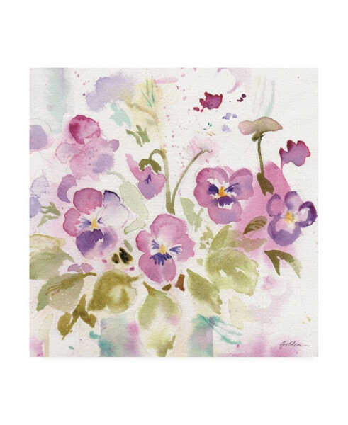 Sheila Golden Viola Impressions Canvas Art - 15.5" x 21"