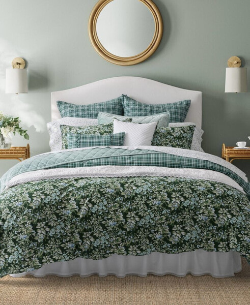 Одеяло Laura Ashley Bramble Floral Cotton Reversible 7 Piece Duvet Cover Set, King