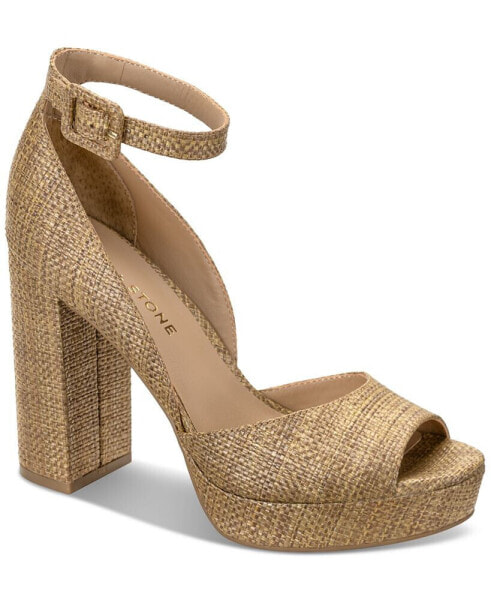 Women's Reemaa Peep Toe Block Heel Platform Sandals, Created for Macy's