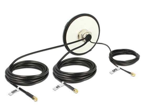 Delock 12455 - 50 ? - Omni-directional antenna - SMA - Male - GPS - 2.5 - LNA GPS - 2.0 - LTE - 2.5 - GSM UMTS - 2.5 - IP67