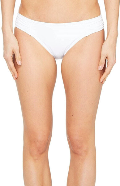 Tommy Bahama Women's 182435 Hipster Bikini Bottom White Swimwear Size L