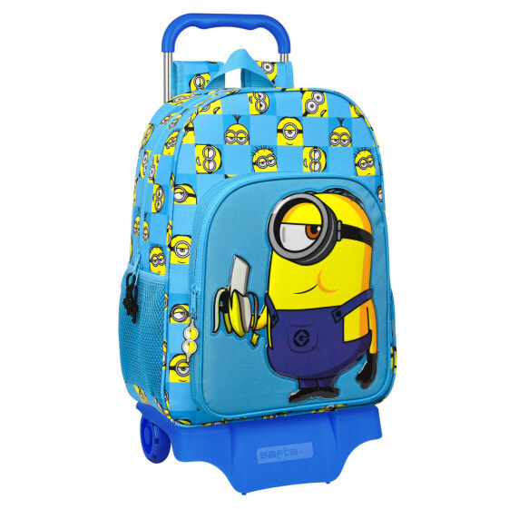 Детский рюкзак Minions Minionstatic с колесиками, синий 33 x 42 x 14 см