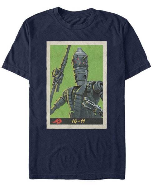 Star Wars Men's Mandalorian Retro IG-11 Poster T-shirt