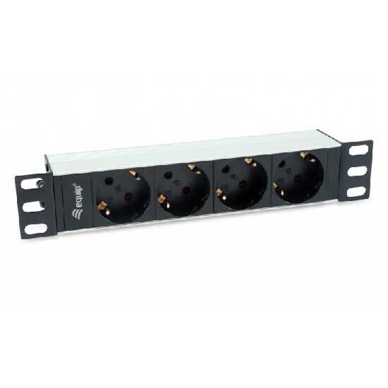 EQUIP 10´´ Cable Rack Power Strip 4 Outlets rack power strip 8 outlets 1.5 m