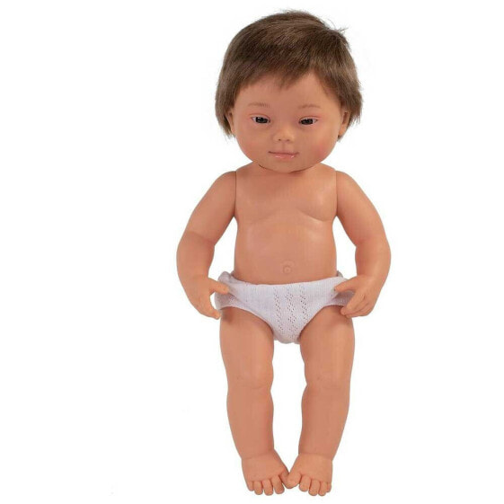 Кукла для детей Miniland Caucasic с синдромом Дауна 38 см Baby Doll