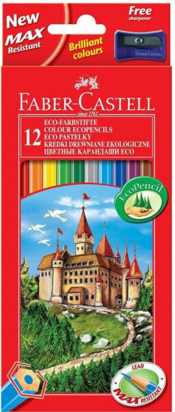 Faber-Castell Kredki ołówkowe 12 kolorów Zamek 120112LE