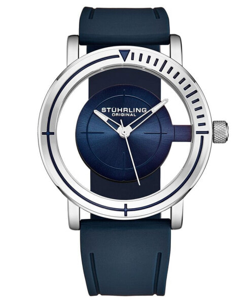 Часы Stuhrling Blue Silicone 42mm