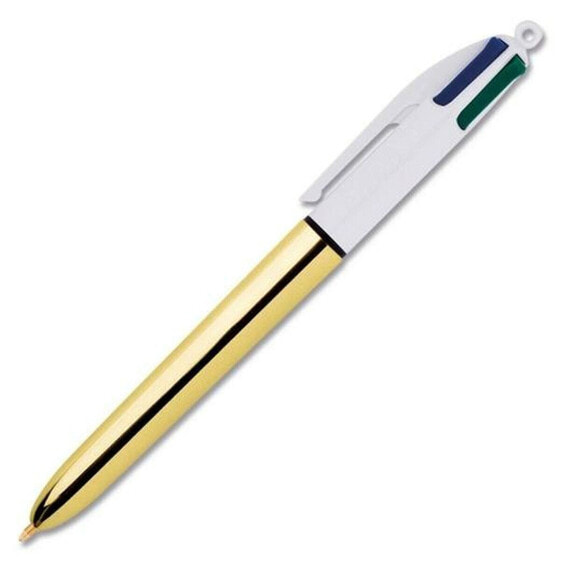 Ручка Bic Белый Позолоченный (12 Предметы)