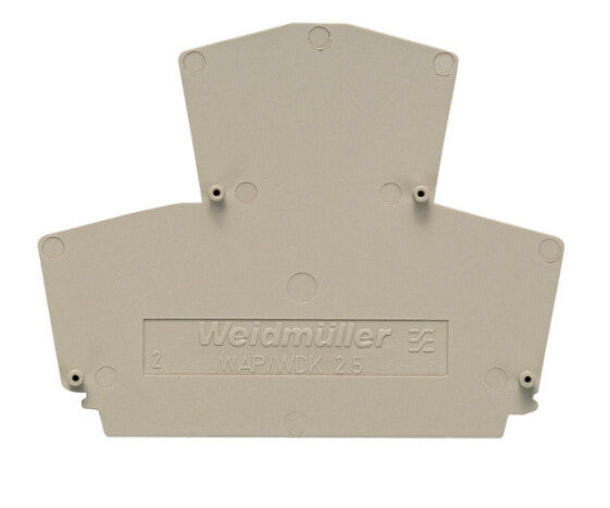 Weidmüller WAP WDK2.5 - End plate - 20 pc(s) - Wemid - Beige - -50 - 120 °C - V0