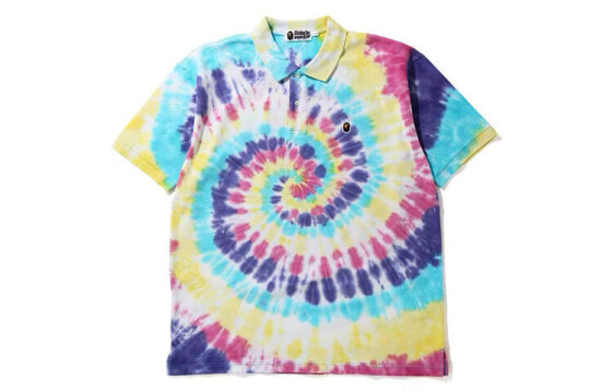 BAPE Relaxed Tie Dye Polo 宽松扎染Polo衫 男女同款 送礼推荐 / Поло BAPE Relaxed Tie Dye Polo Polo 1G30-112-009