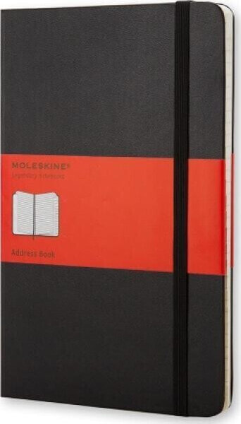 Moleskine Adresownik MOLESKINE L (13x21cm), twarda oprawa, 240 strony, czarny