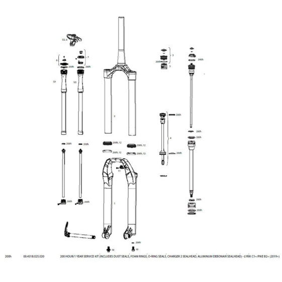 ROCKSHOX Lyrik/Pike Charger 2 Kit Set