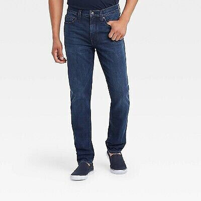 Men's Slim Fit Jeans - Goodfellow & Co Dark Blue Wash 29x30