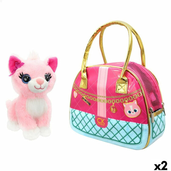 Плюшевый Funville Cutekins Сумка кот 20 x 19 x 14 cm (2 штук)