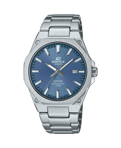 G-Shock Men's Analog Silver-Tone Color Stainless Steel Watch, 39.9mm, EFRS108D-2AV