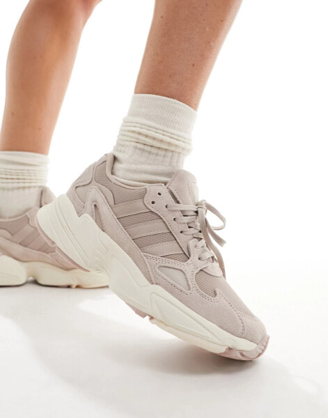 adidas Originals Falcon trainers in taupe beige