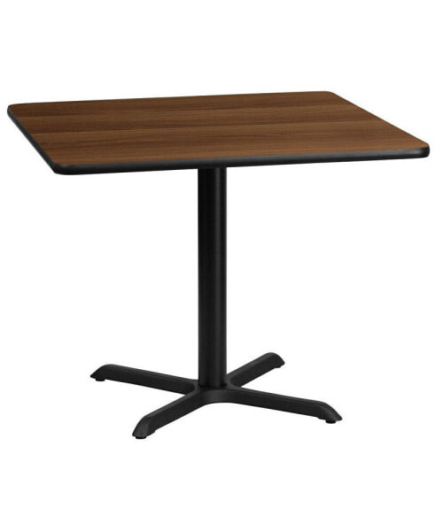 36" Square Laminate Table Top With 30"X30" Table Height Base