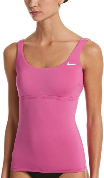 Nike Women's 247579 Essential Scoop Neck Tankini Top Swimwear Size S