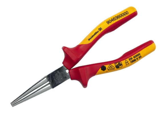 Weidmüller RZ 160 - Needle-nose pliers - Abrasion resistant - Stainless steel - Red/Yellow - 160 mm - 153 g