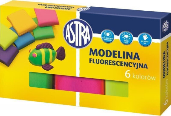 Astra Modelina fluorescencyjna 6 kolorów