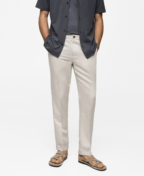 Men's Linen Drawstring Pants