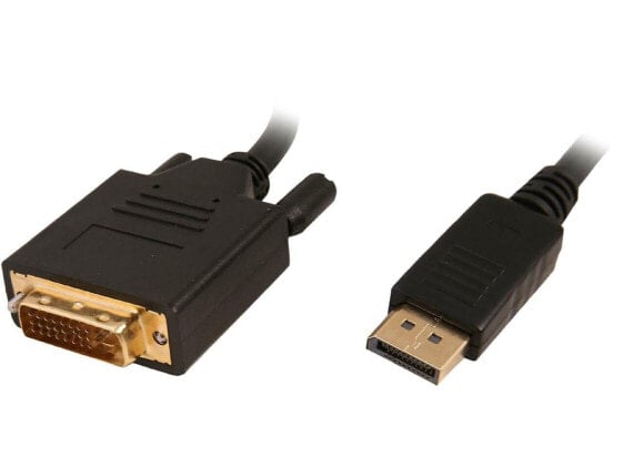 DisplayPort to DVI Cable 6 ft. 2-Pack, DisplayPort (DP) to DVI-D Male to Male Ad