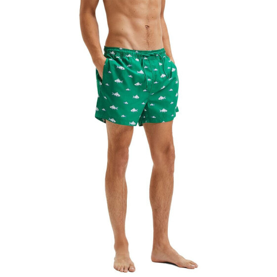 Плавательные шорты Selected Classic, для мужчин, с алловер-принтом, из переработанного полиэстера, быстро сохнутращие.