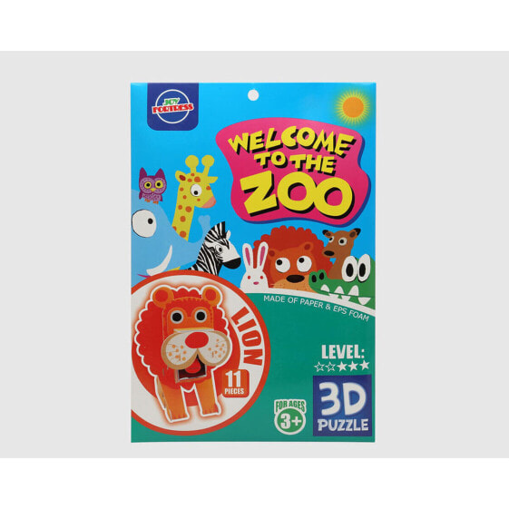 3D Puzzle Zoo 27 x 18 cm 11 Pieces Lion