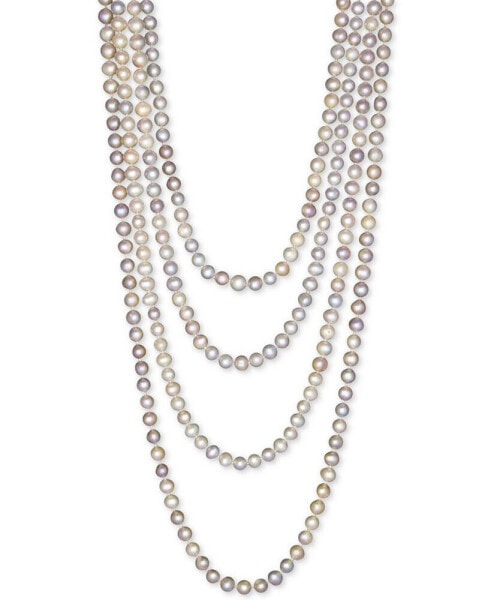 100" Cultured Freshwater Pearl Endless Strand Necklace (7-8mm)