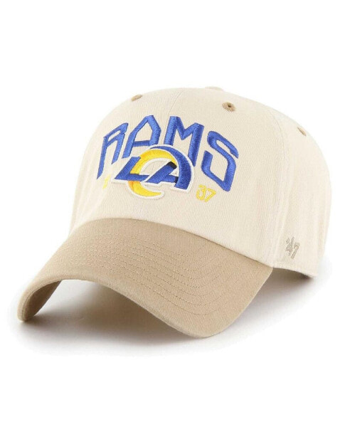 Men's Natural, Tan Los Angeles Rams Sierra Clean Up Adjustable Hat