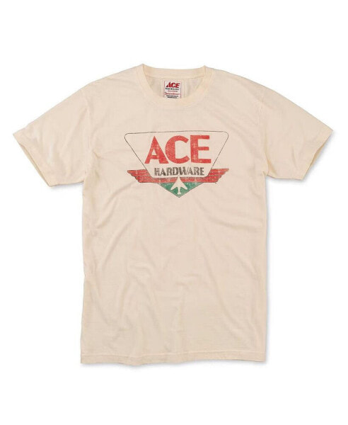 Men's Cream Ace Hardware Vintage-like Fade Brass Tacks T-Shirt