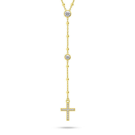 Колье Brilio Silver Timeless Rosary NCL113Y Gold