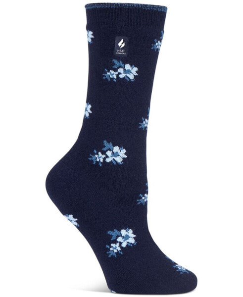 Women's Ultra Lite Bellis Floral Crew Socks