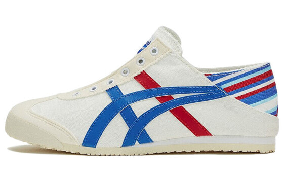 Onitsuka Tiger鬼冢虎 MEXICO 66 一脚蹬复古百搭 低帮 运动休闲鞋 男女同款 白蓝 / Кроссовки Onitsuka Tiger MEXICO 66 TH6P4N-0142